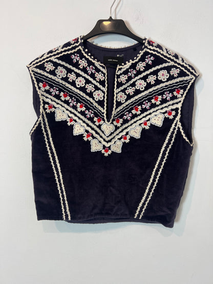 ISABEL MARANT. Top terciopelo bordado  Tu(s/m)