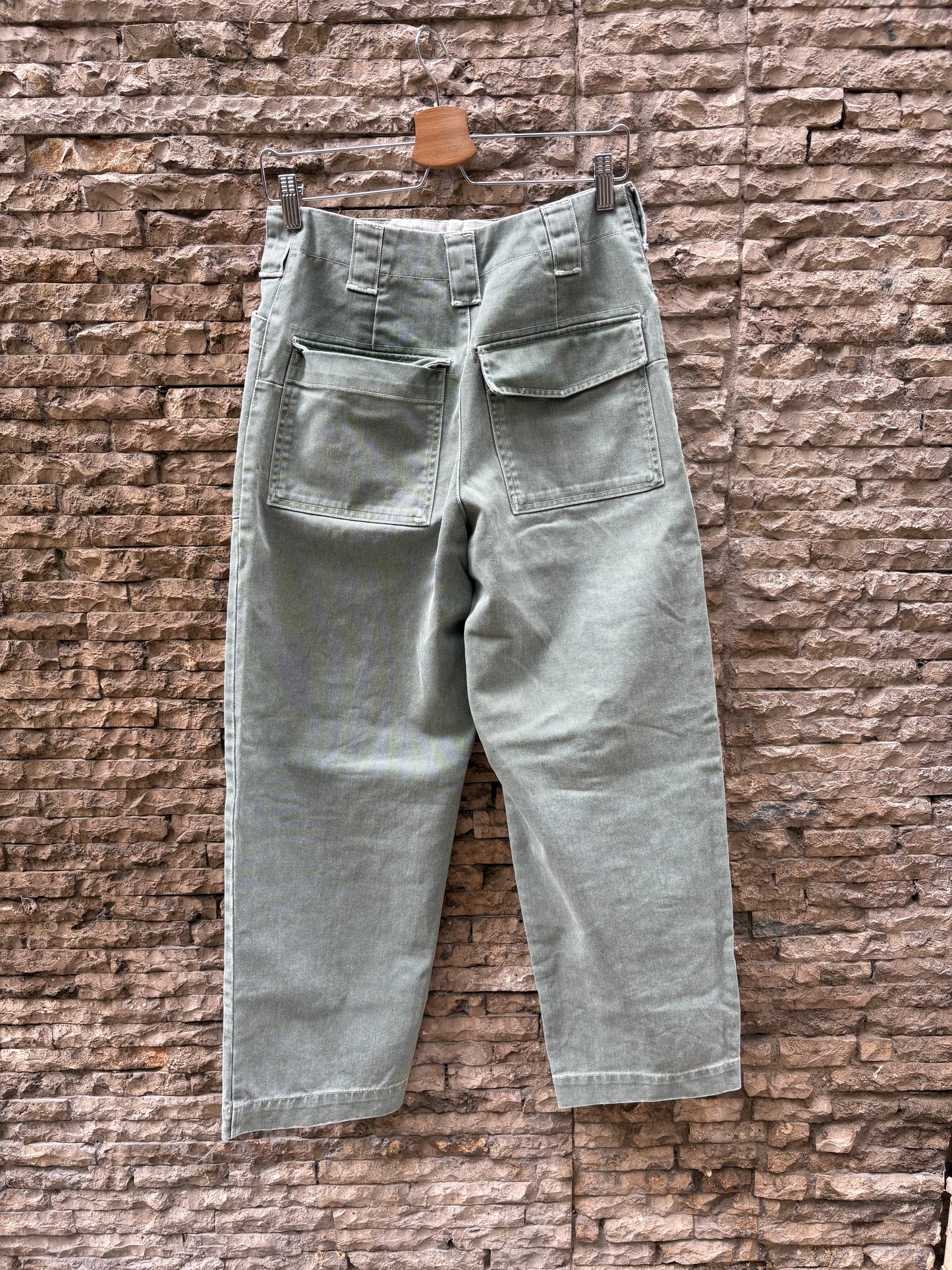 SOEUR. Denim verde agua abotonado