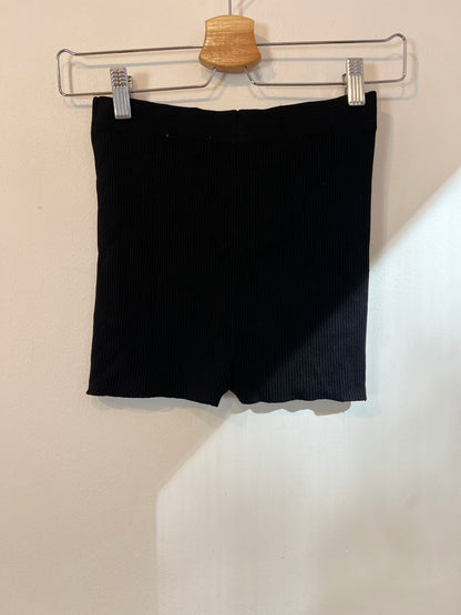 ZARA. Black ribbed fitted trousers Ts