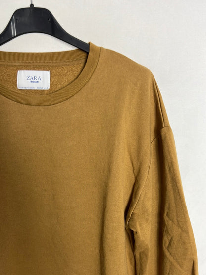 ZARA. Sudadera mostaza T.s