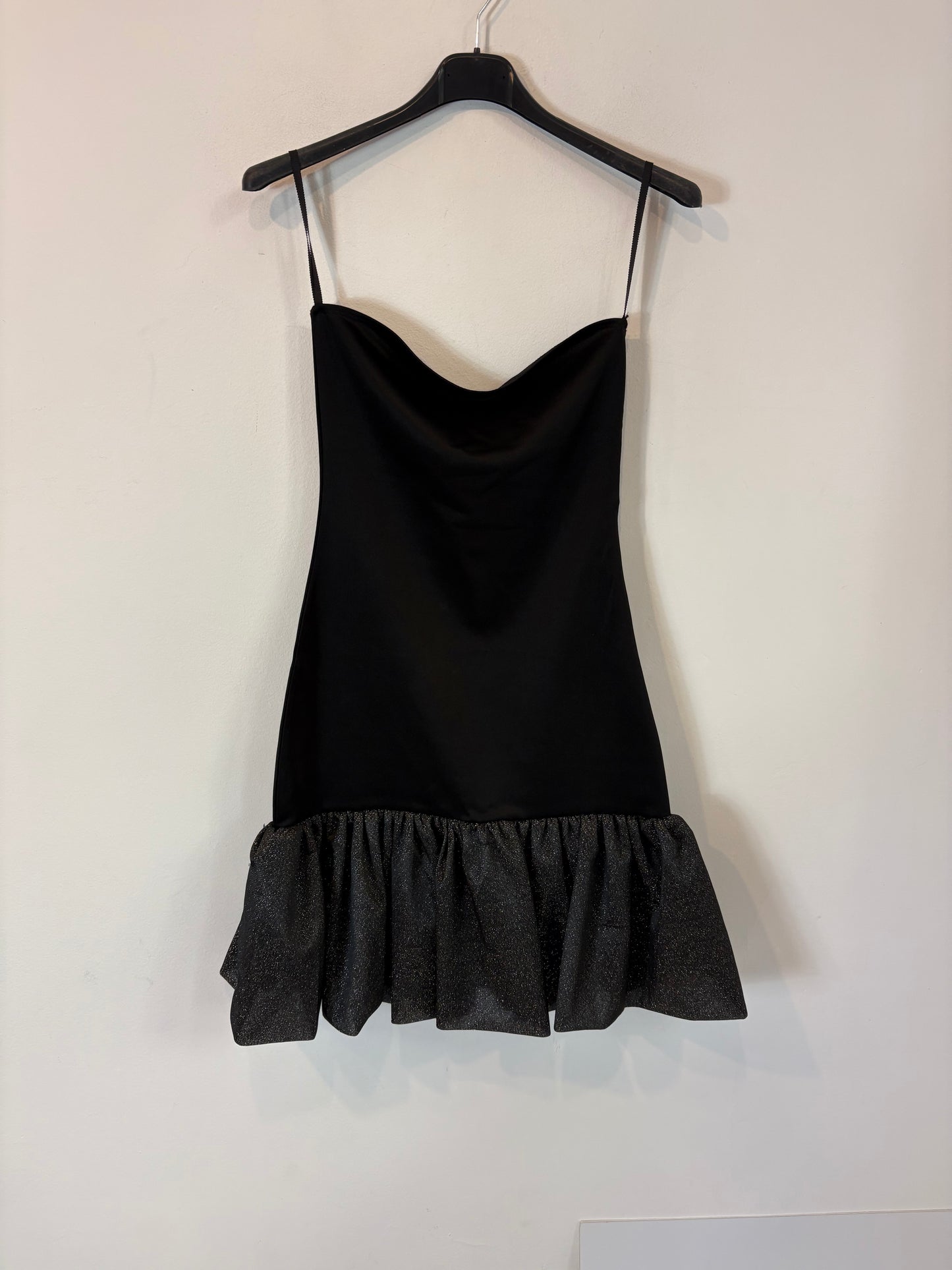 BOMBOM. Vestido palabra de honor volante. T XS