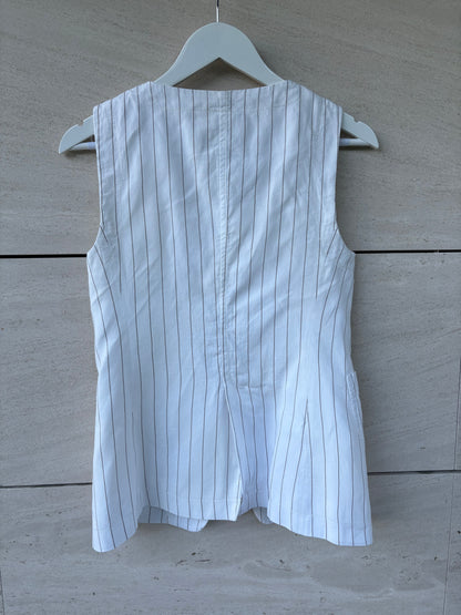 MASSIMO DUTTI. Chaleco mezcla rayas