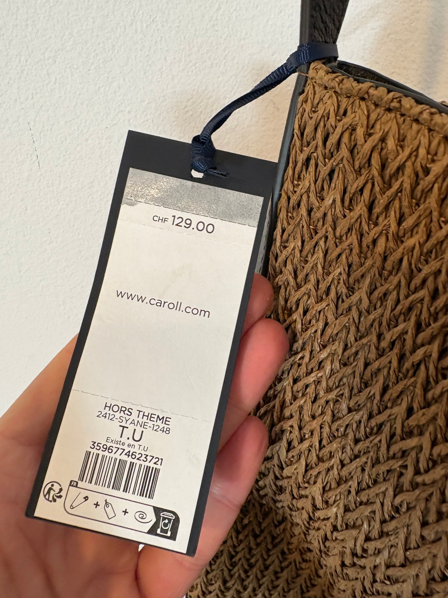 CAROLL. Bolso marrón con piel