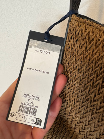 CAROLL. Bolso marrón con piel