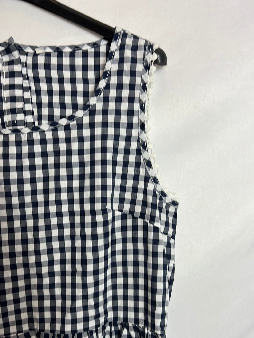 OTRAS. Vestido corto cuadros vichy. T S