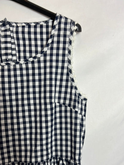 OTRAS. Vestido corto cuadros vichy. T S