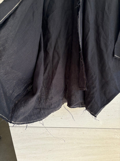 FINESTRA MENORCA. Kimono negro 100% lino