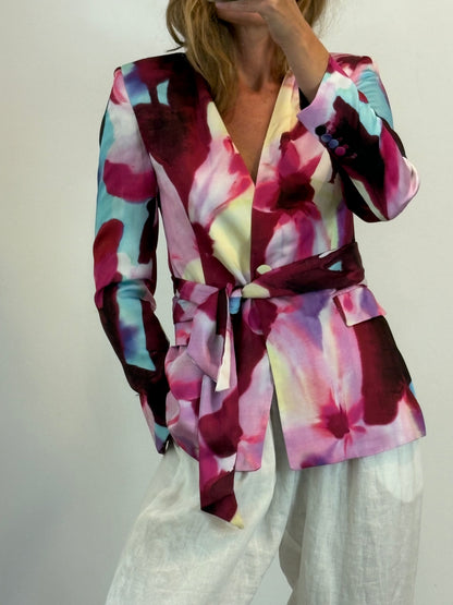 ZARA. Americana colores cinturón