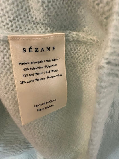 SÉZANE. Cárdigan azul claro mezcla