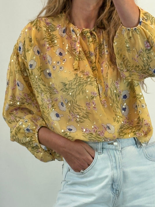 ISABEL MARANT. Blusa seda estampada