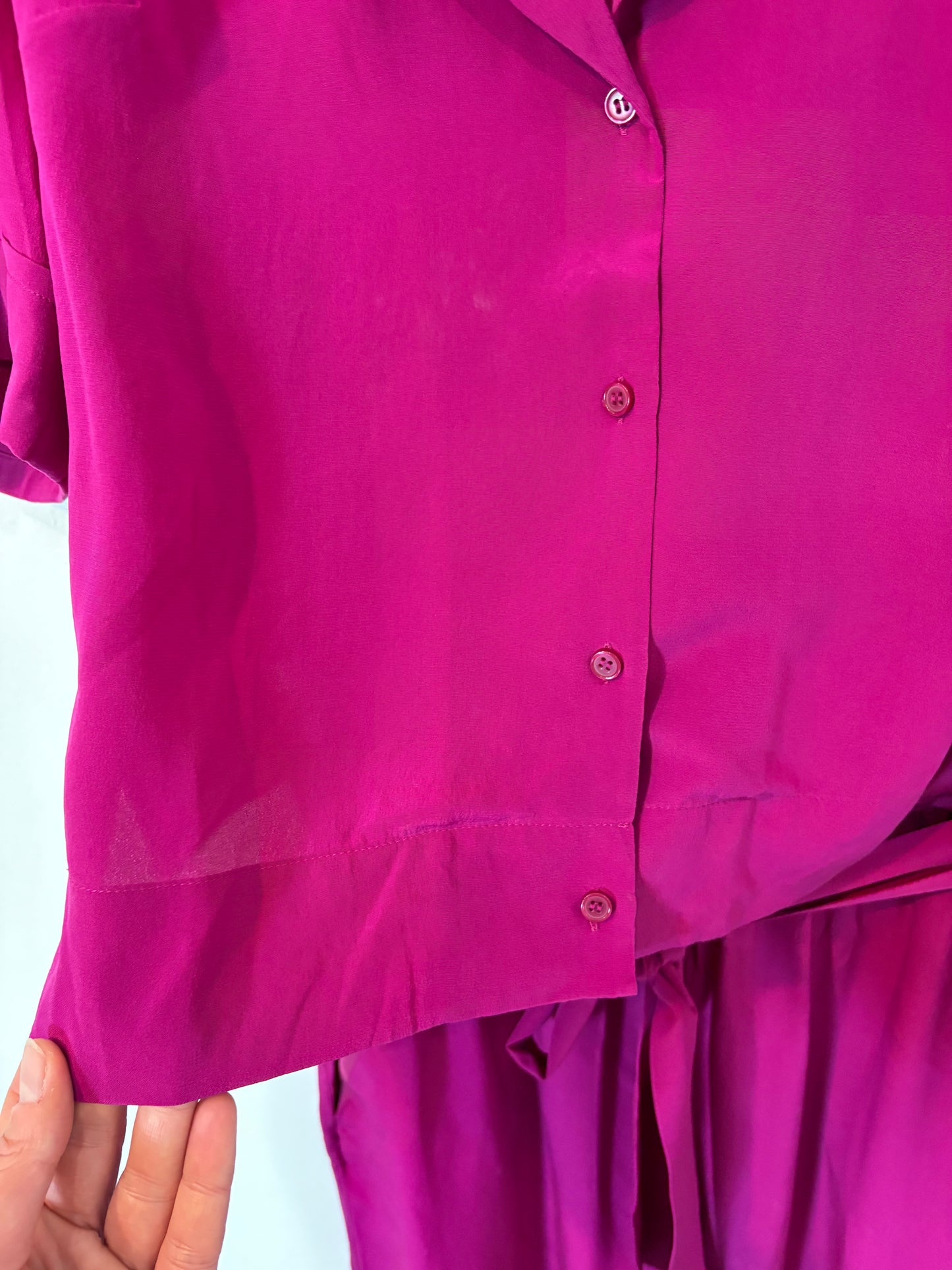 CLAUDIE PIERLOT. Conjunto buganvilla seda