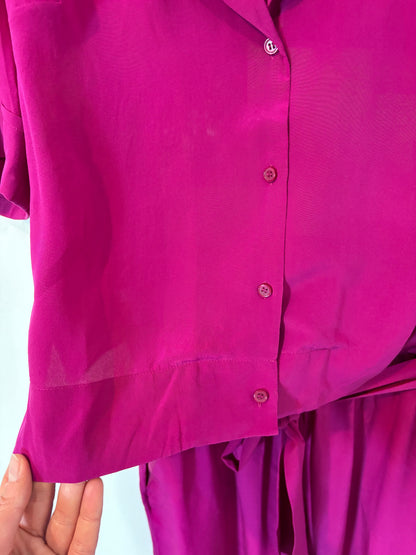 CLAUDIE PIERLOT. Conjunto buganvilla seda