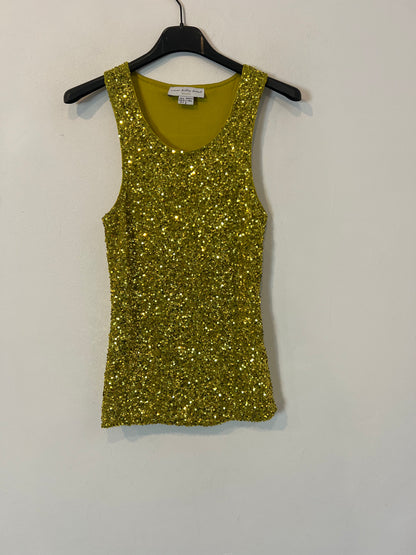 NEVER FULLY DRESSED. Top elástico lentejuelas