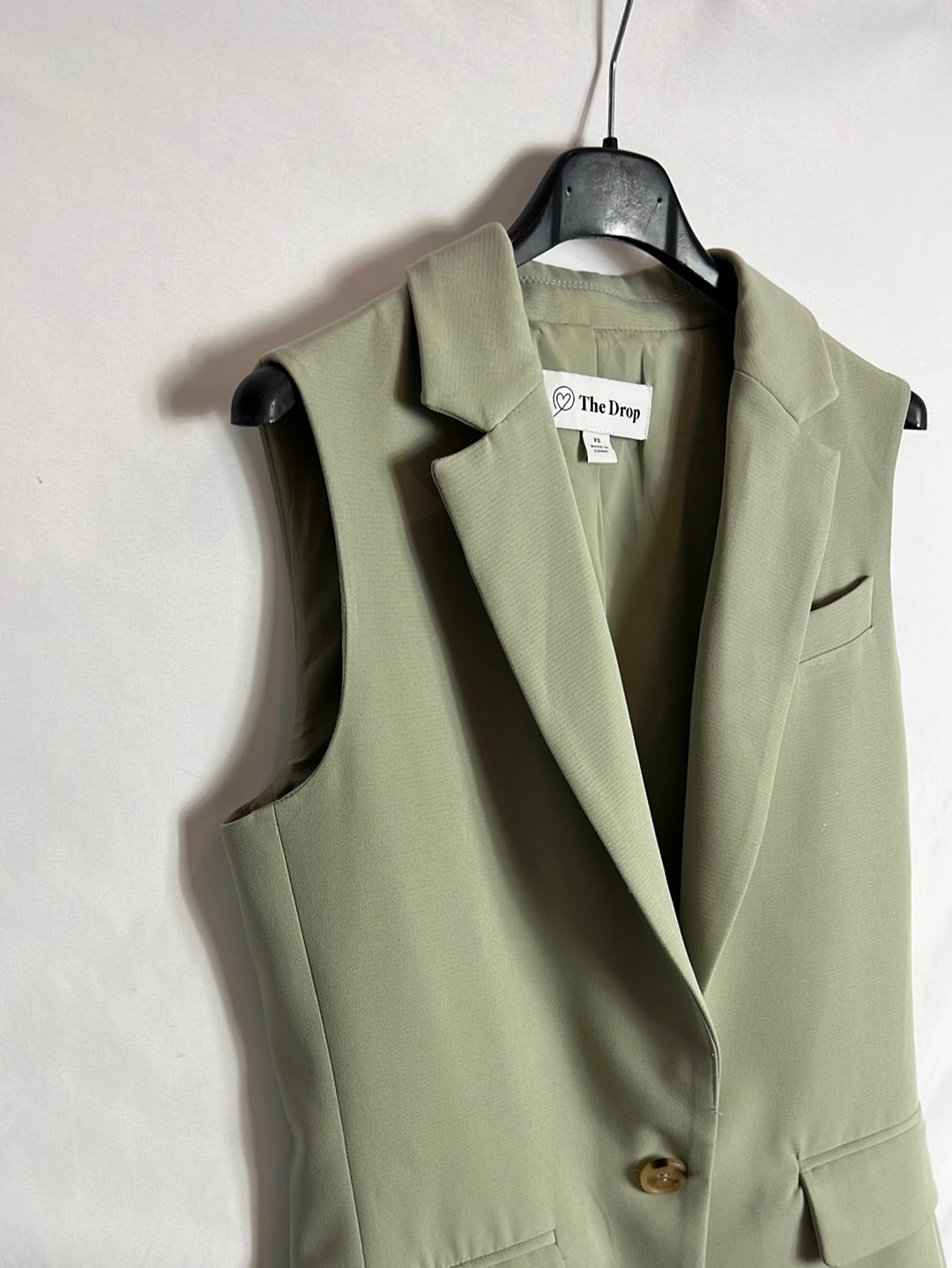 THE DROP. Pastel green vest T.xs