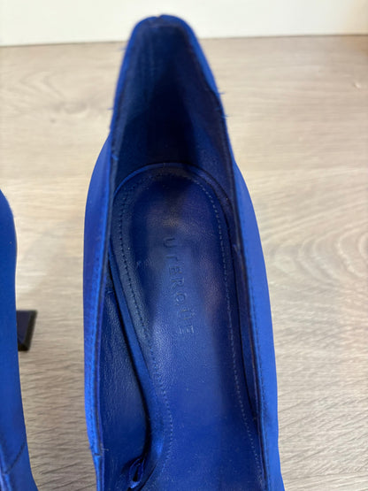 UTERQÜE. Zapatos azules joya T.38