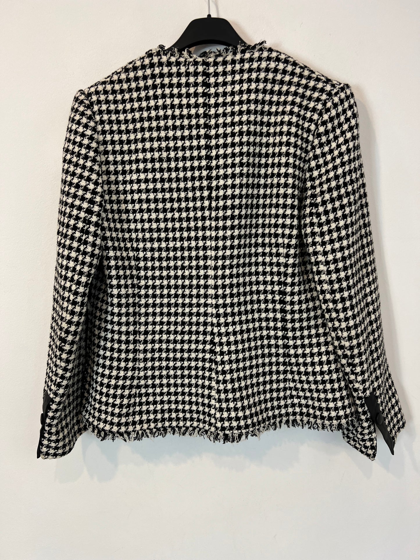 CLAUDIE PIERLOT. Chaqueta tweed pata de gallo. T 38