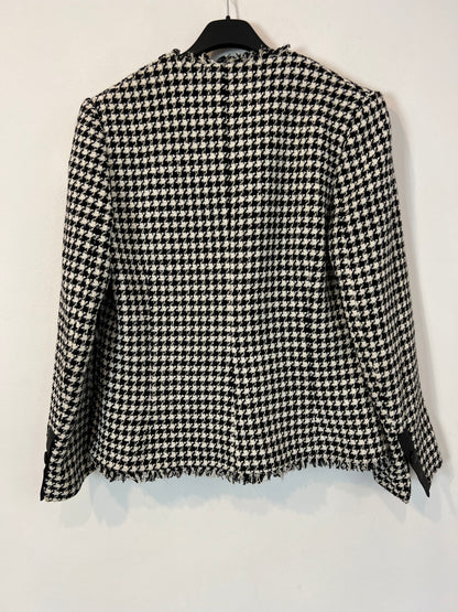 CLAUDIE PIERLOT. Chaqueta tweed pata de gallo. T 38