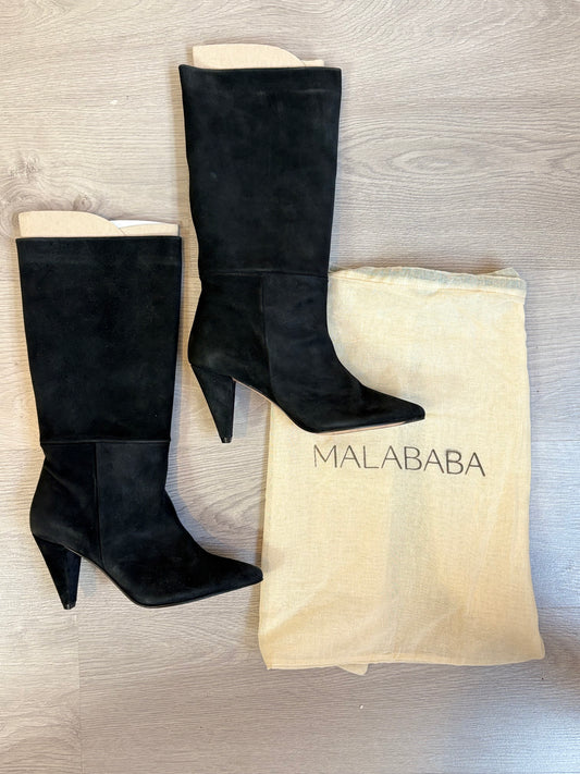 MALABABA. Botas altas negras piel
