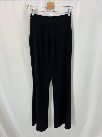 ELOGY. Flowy black wide-leg trousers T.xs