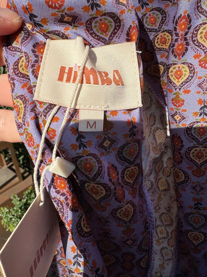 HIMBA. Vestido largo estampado abertura