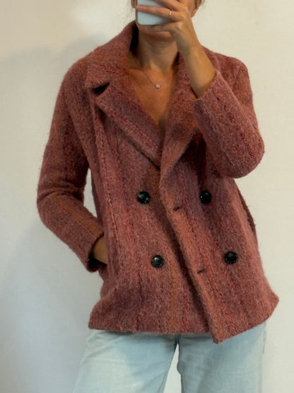 SESSÚN. Abrigo jaspeado colores