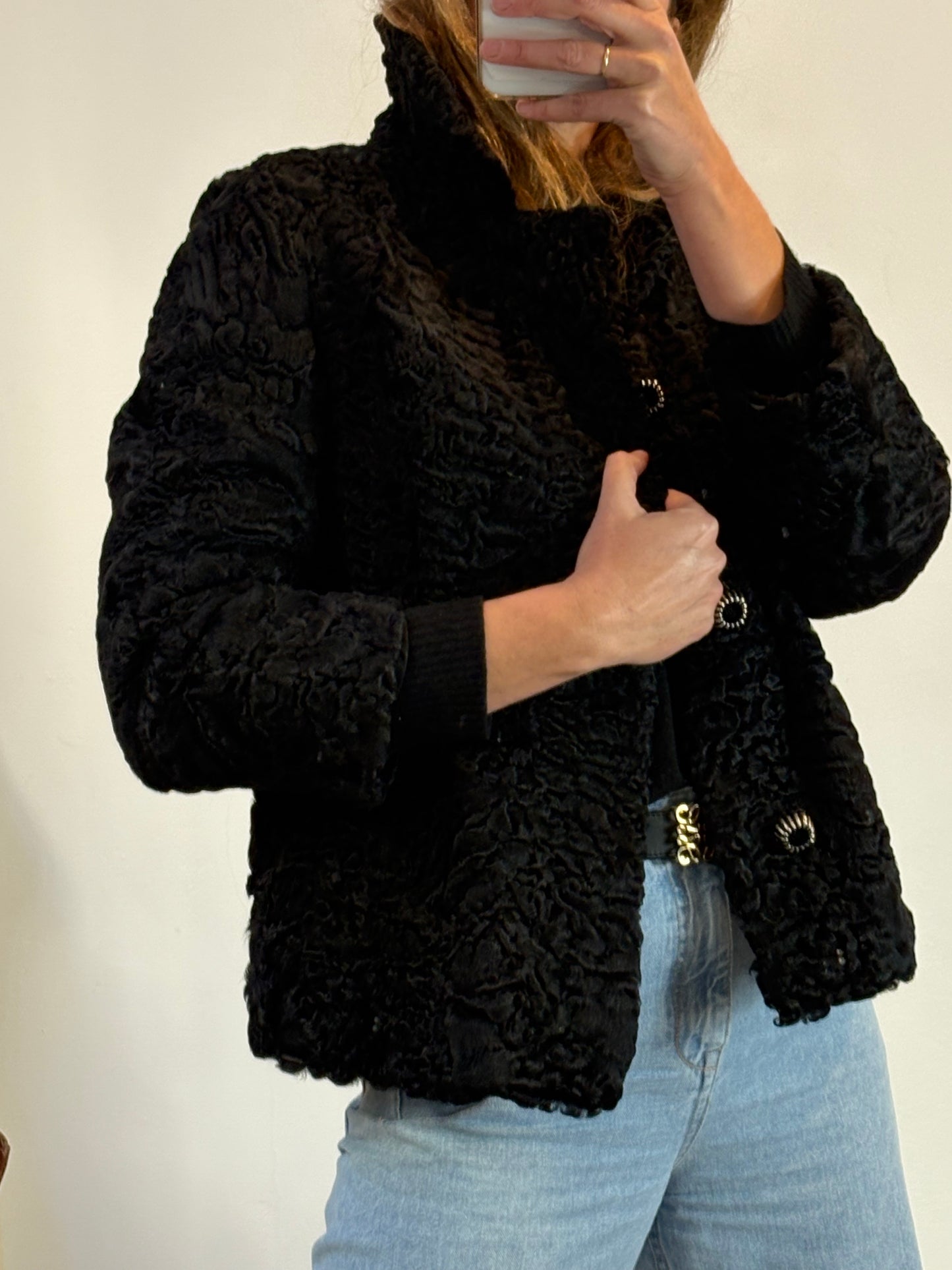 ZARA. Black stretch knit top. TL