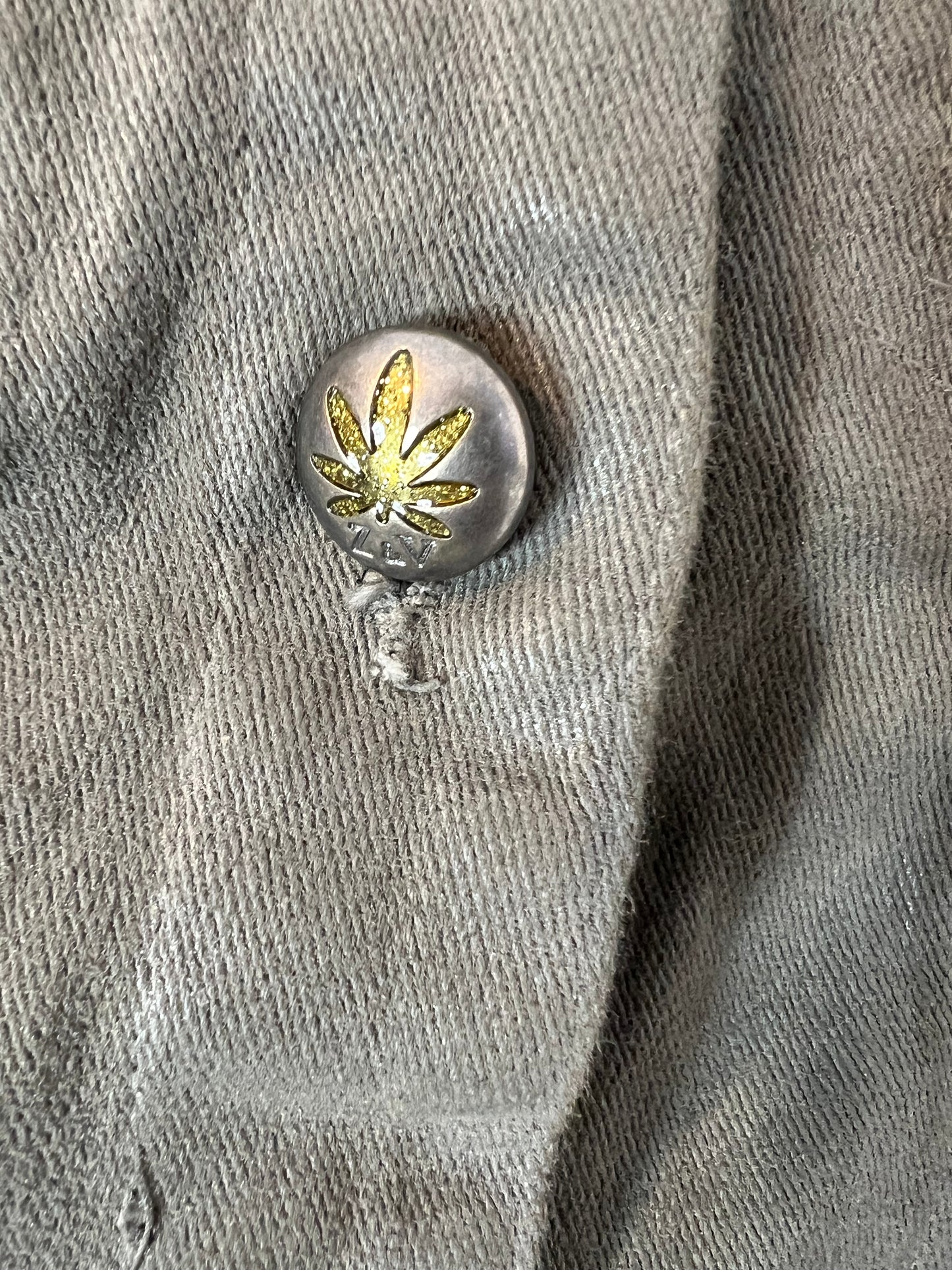 ZADIG & VOLTAIRE. Chaqueta verde encerada. T S