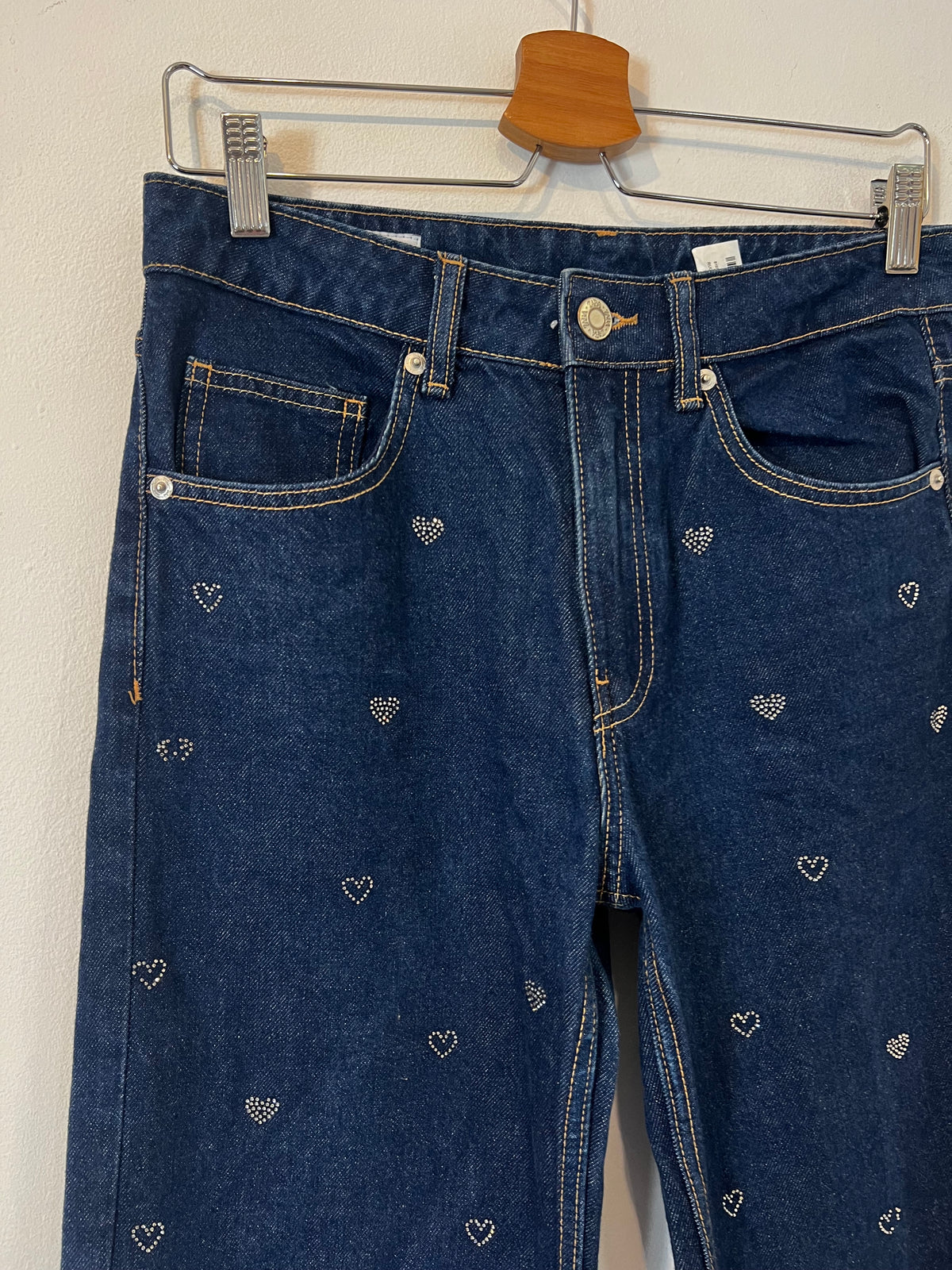 ZARA. Denim recto detalles