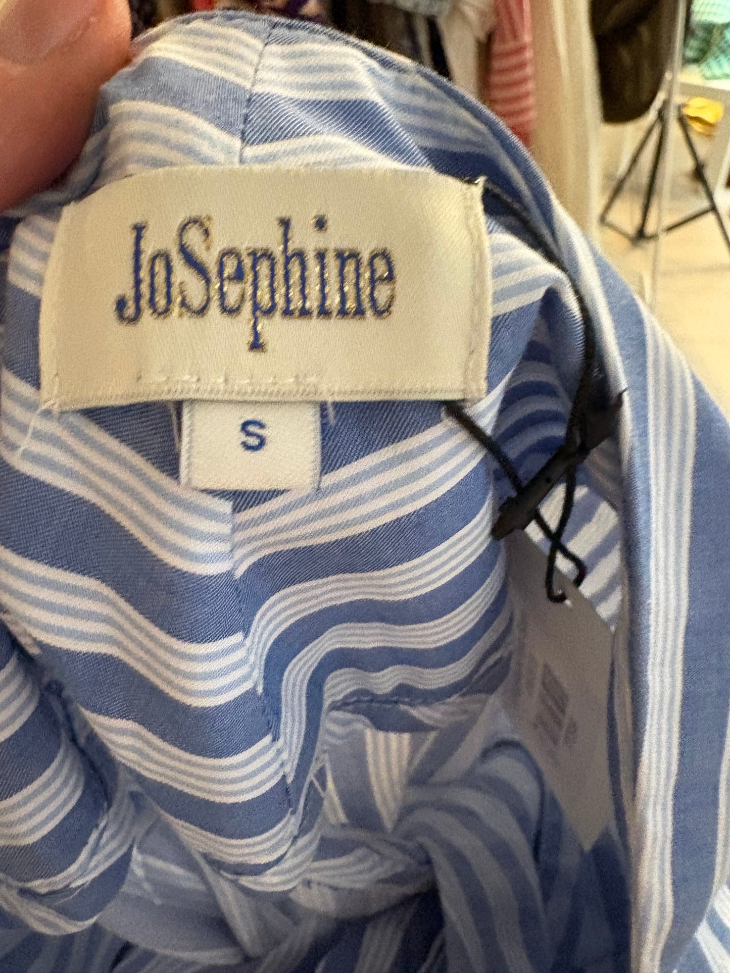 JOSEPHINE. Pantalón azul rayas