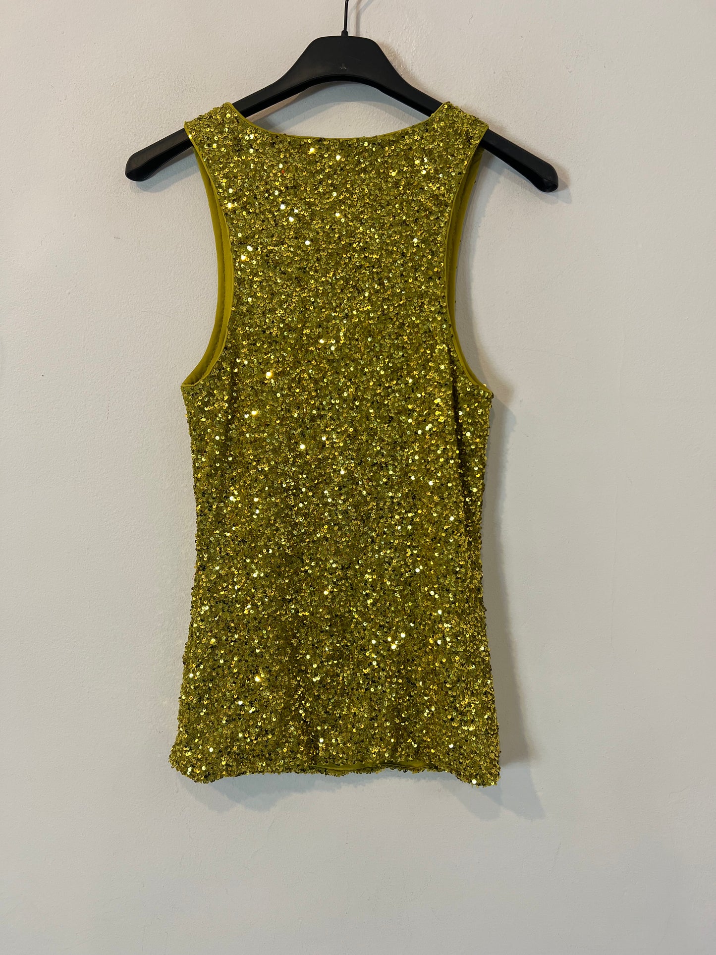 NEVER FULLY DRESSED. Top elástico lentejuelas