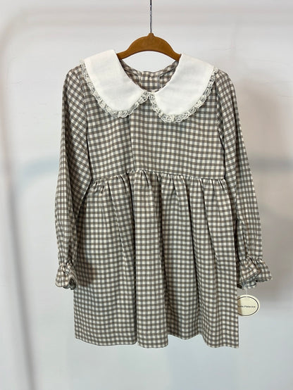 LOLA PALACIOS. Gingham dress for girls. Size 4 years.