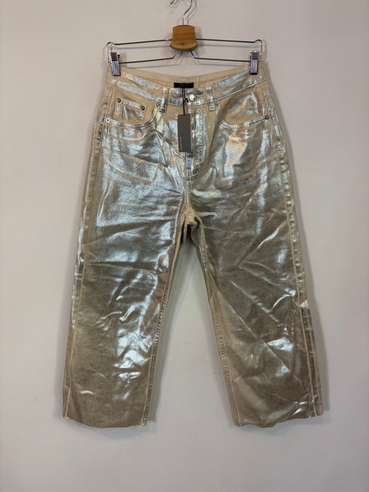 PARFOIS. Pantalón recto encerado