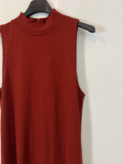 ZARA. Vestido teja botones espalda T.s
