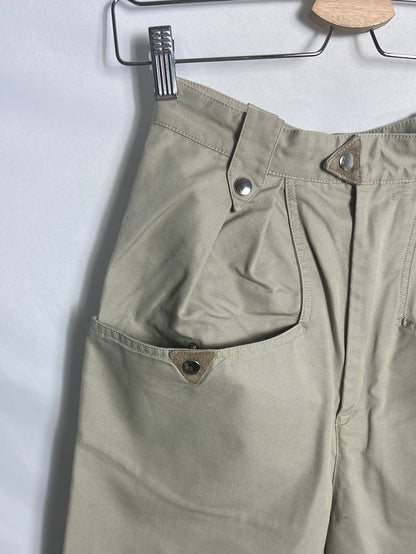 ISABEL MARANT ETOILE. Green trousers with stud details. Size 34