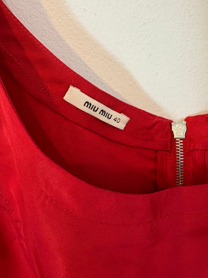 MIU MIU. Vestido rojo vintage