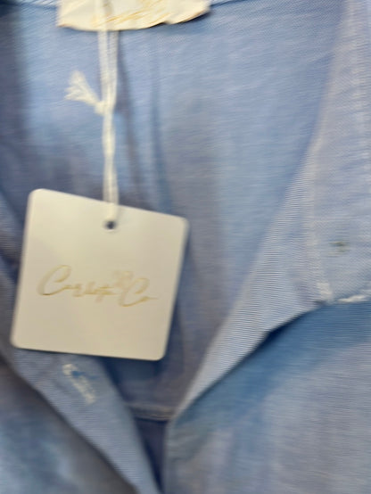 CARLOTA&amp;CO. blue oxford Tl style shirt