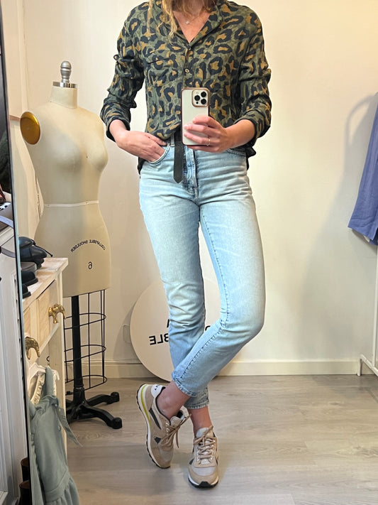 ZADIG&amp;VOLTAIRE. Green print shirt. T.L.