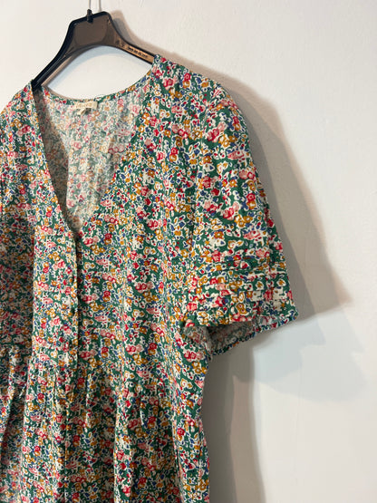 LILI&LALA. Vestido verde flores T.l