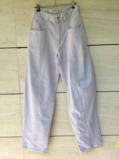 ISABEL MARANT. Denim recto malva claro. T 36