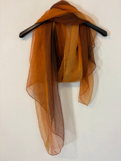 OTRAS. Fular seda tonos tierra