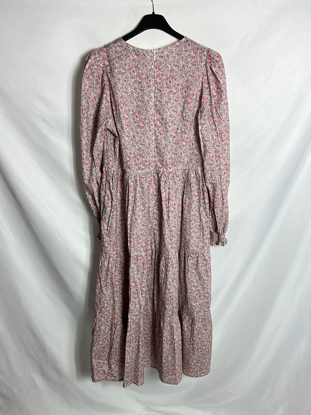 MAGNOLYA. Vestido largo flores T.0(xs)