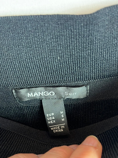 MANGO. Falda negra punto T.m
