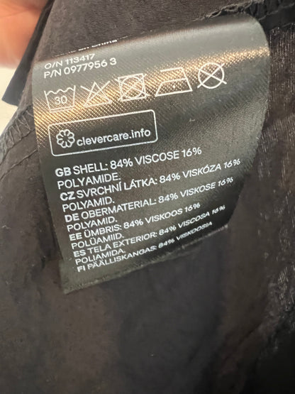 H&amp;M. Long black dress with bow, size XXL