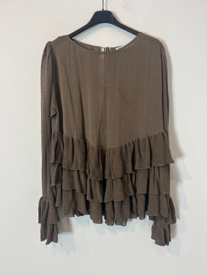 ZARA. top punto volantes T.s