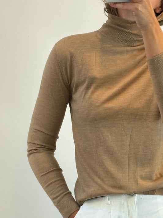 OTHERS. Long knit dress with neckline detail. TS