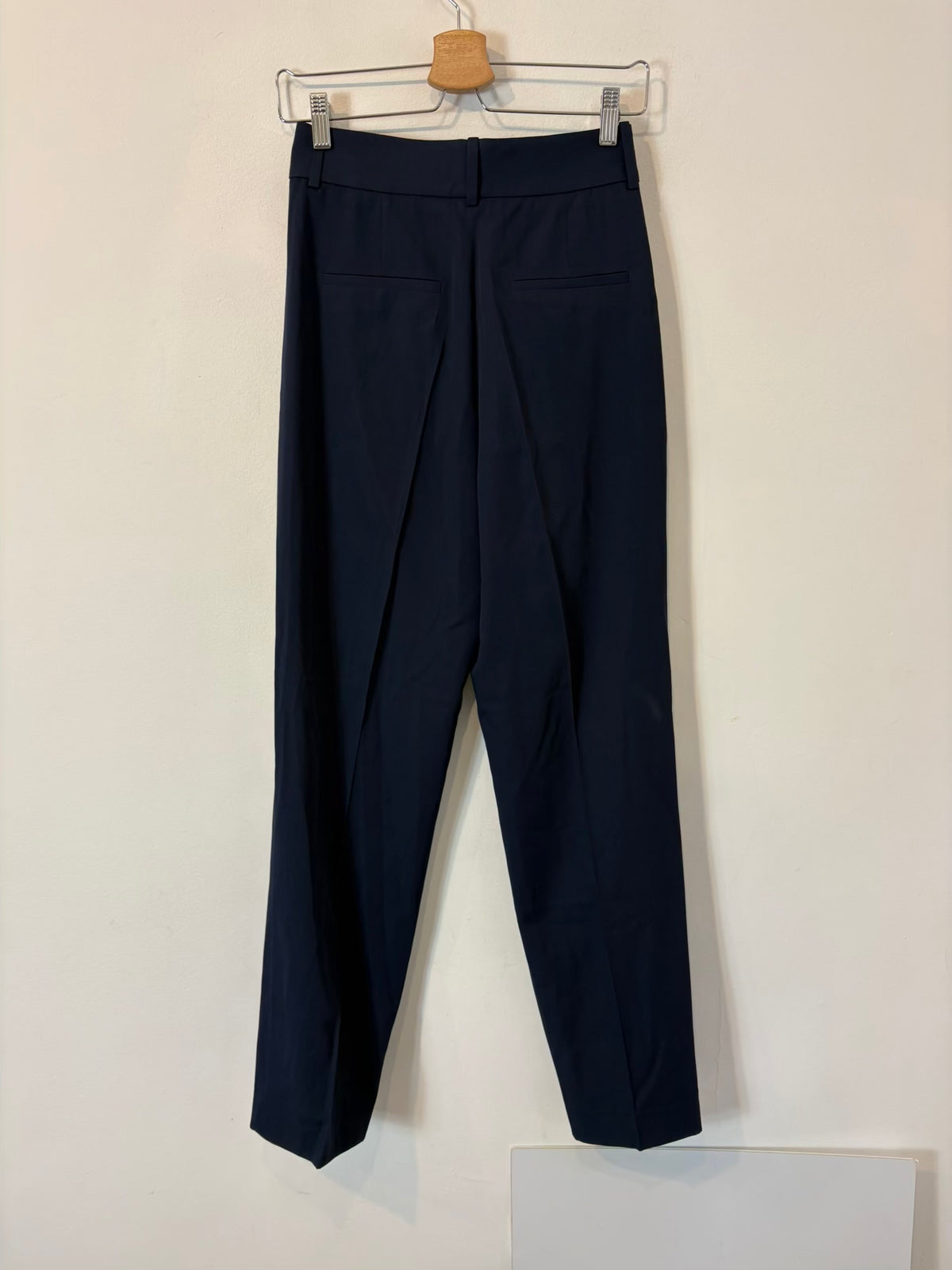 MASSIMO DUTTI STUDIO. Pantalón azul pinzas lana