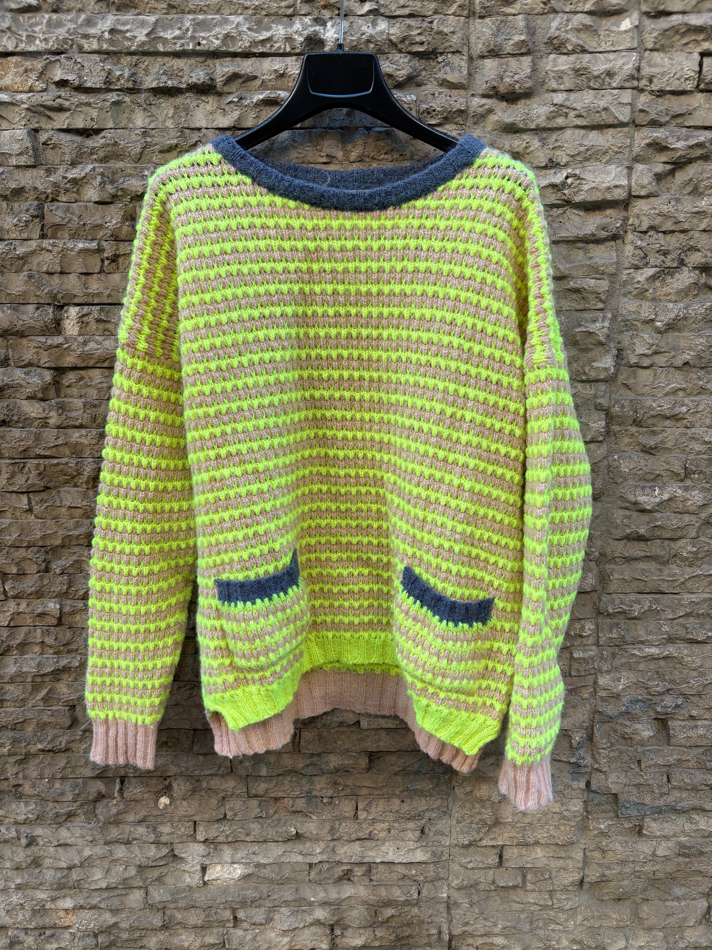 DR. BLOOM. Fluorescent yellow sweater Tu(s/m)