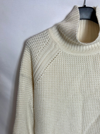 BANANA REPUBLIC. Jersey beige cuello vuelto. T M