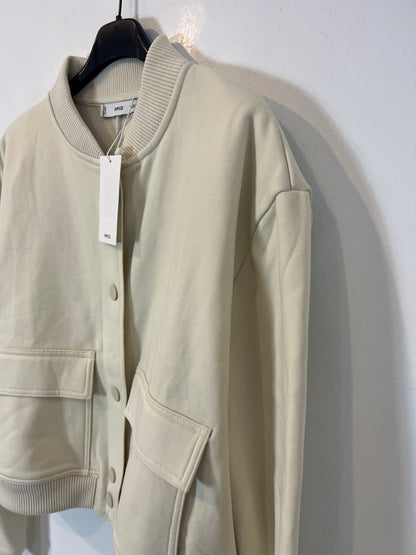 MANGO. Raw buttoned jacket. Size XL