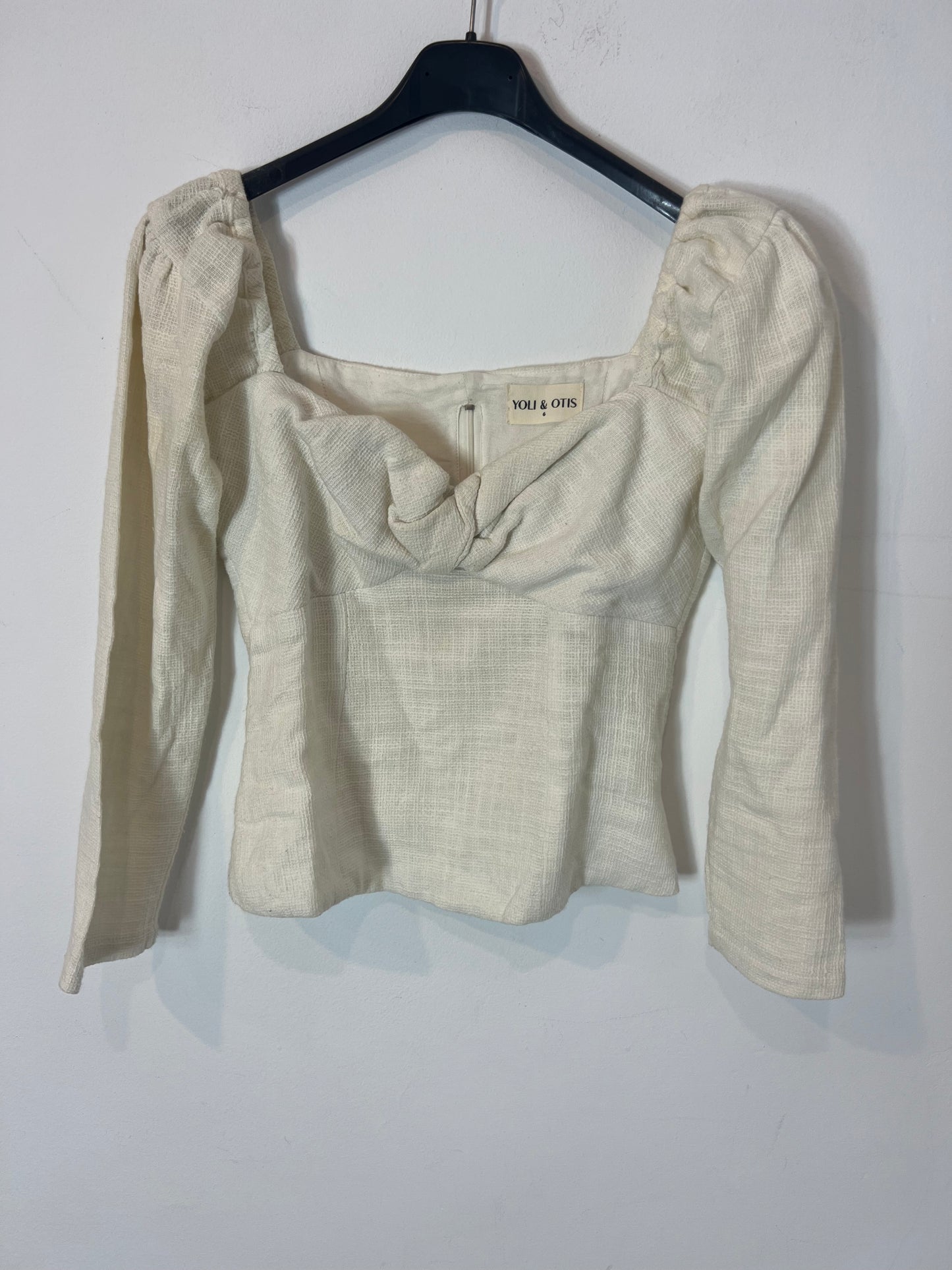 YOLI&OTIS. Top beige lino rustico. T S